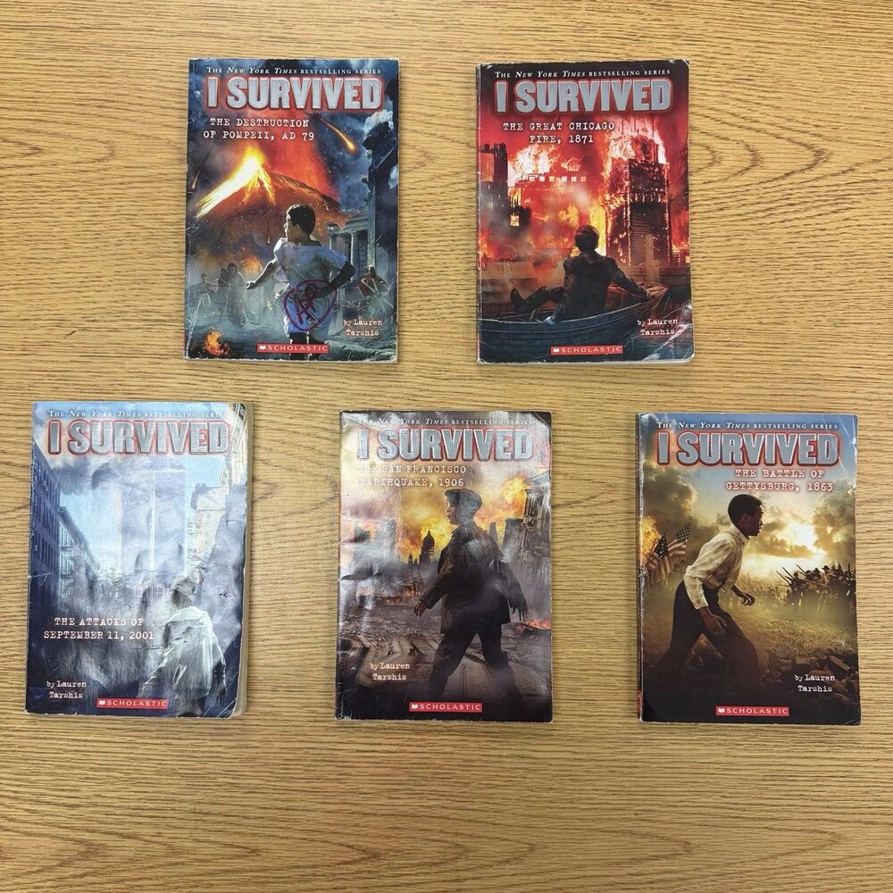 Lot of 5 I‎ SURVIVED Graphic Novels By Lauren Tarshis